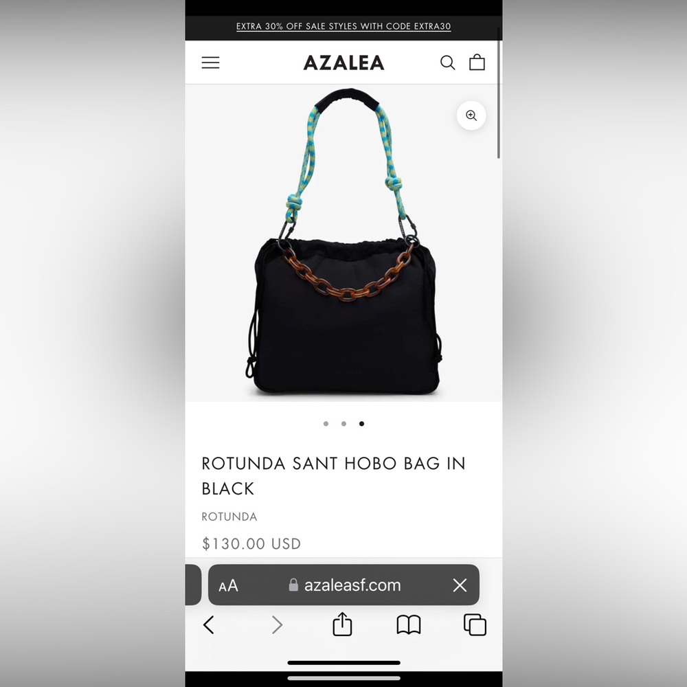 Rotunda Sant Hobo Bag Black